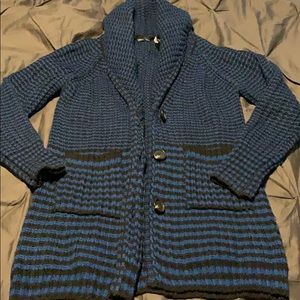 Moda International Oversized Blue/Black Cardigan S